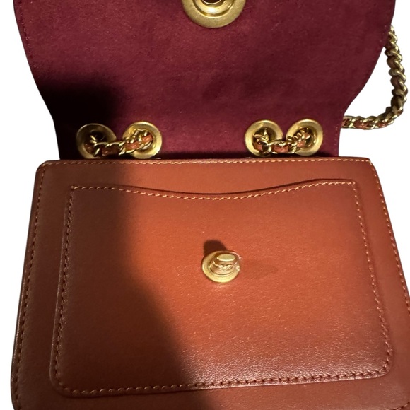 Coach Madison Signature Coated Canvas Mini Shoulder Bag W/ Tea Rose Turnlock NWT - Picture 9 of 10